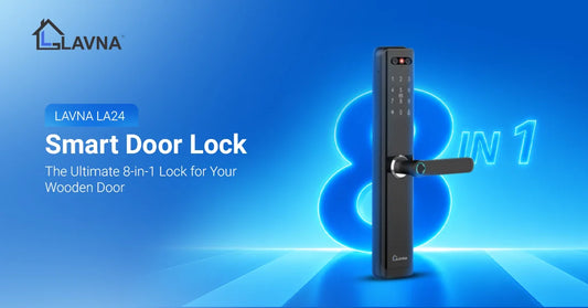 LAVNA la24 smart door lock |  8-1 unlocking features 