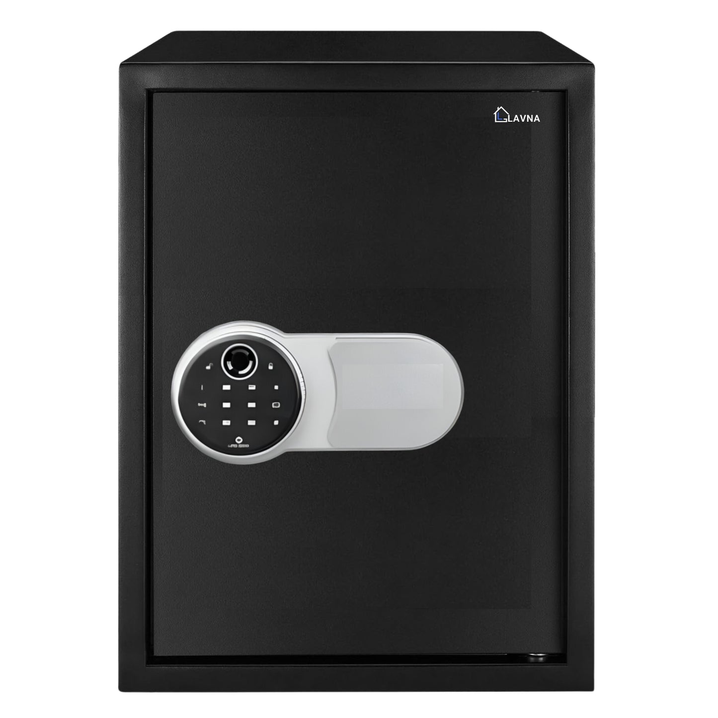 LAVNA Digital Safe Locker with FINGERPRINT, PIN and Manual key Access suitable for Jewellery, Cash, Documents and other valuables of Home Hotel Office Tijori with anti theft alarm