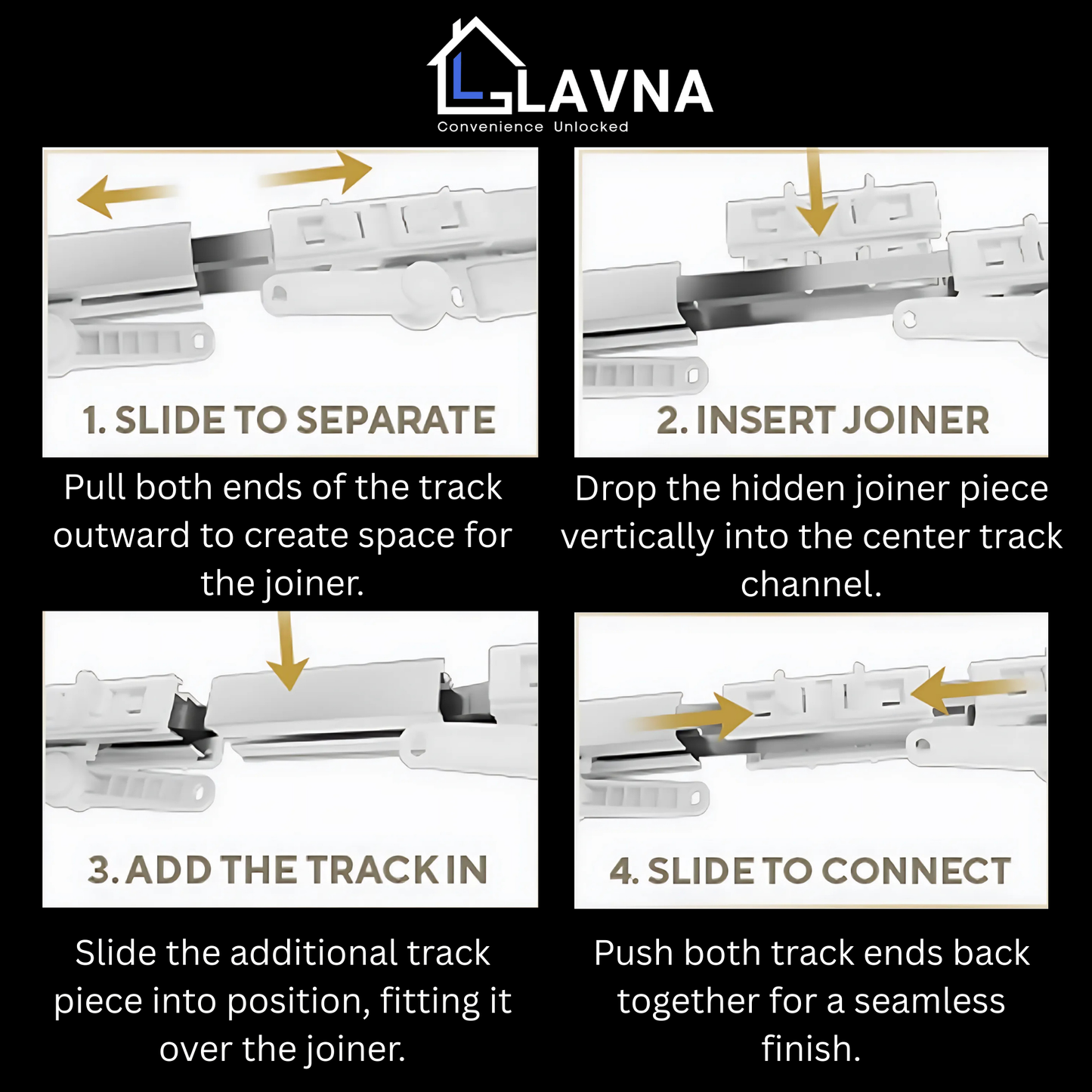 LAVNA 6 Meter Smart Curtain Rod