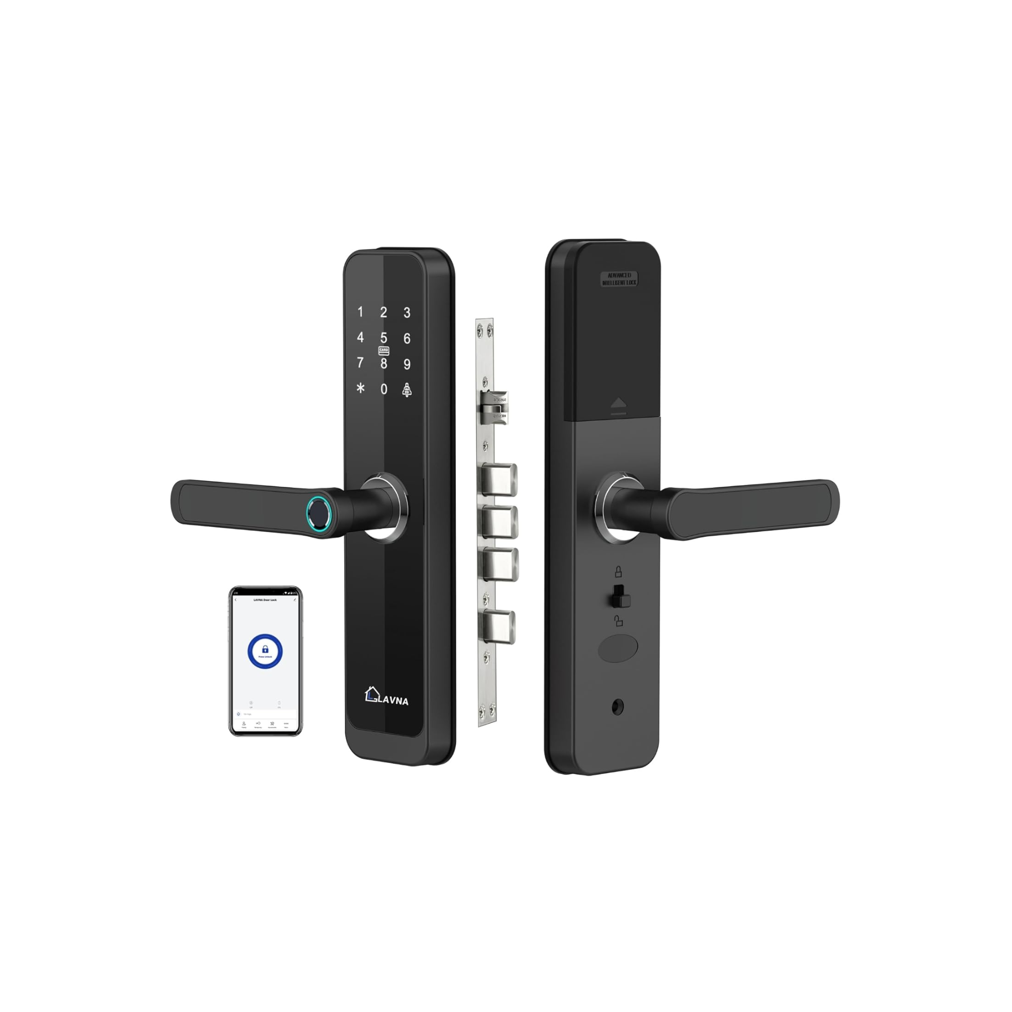 LAVNA LA 8 smart door lock for wooden door