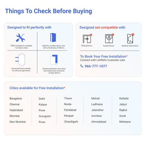 FREE installation for Smart door locks*