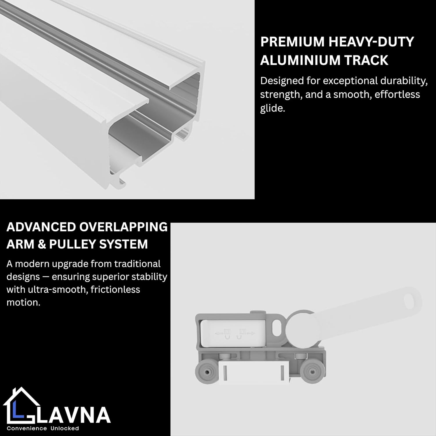 Motorized Curtain Track With Remote