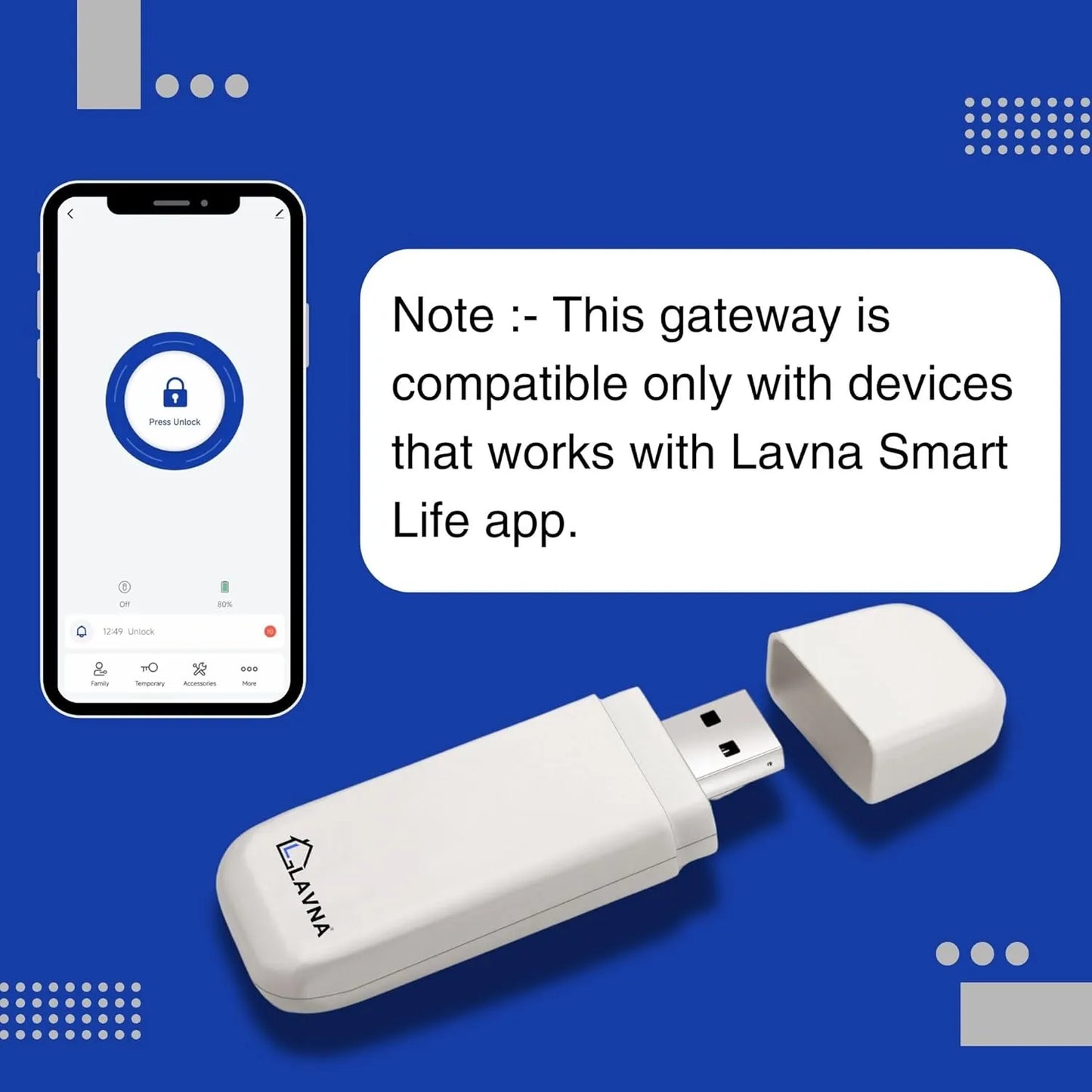  WiFi Gateway Unlock | LAVNA Locks 