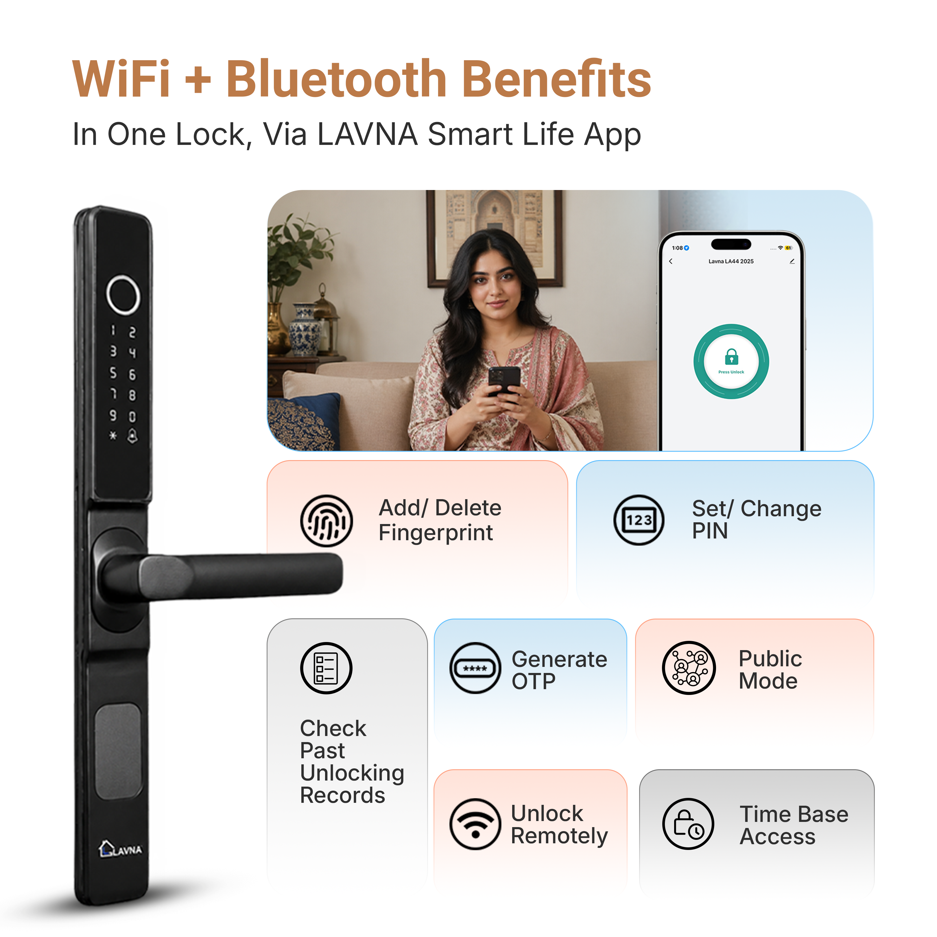 LAVNA LA20 Digital Smart Door Lock