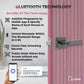 LAVNA LA15 Fingerprint Smart Door Lock Handle with Fingerprint, and Manual Key Access for Wooden Doors